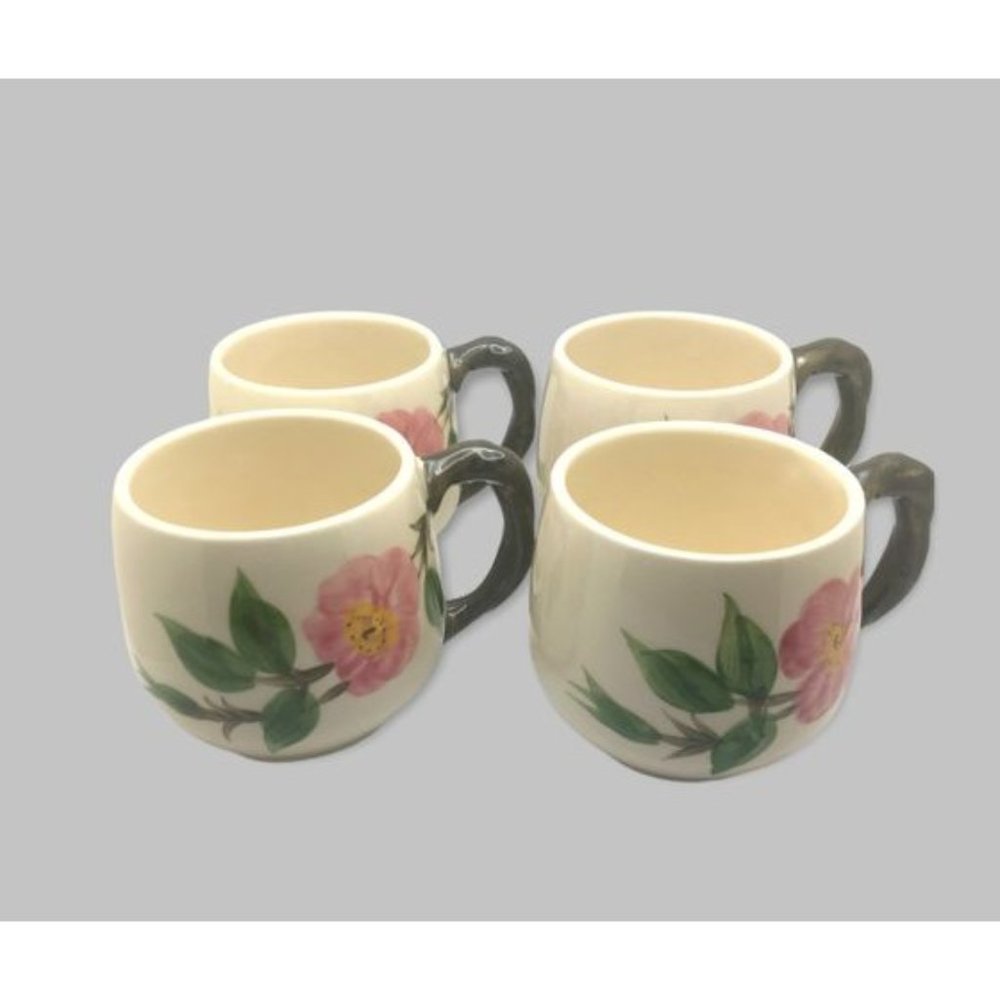 Franciscan Desert Rose Set of 4 Round Small Cups/Mugs